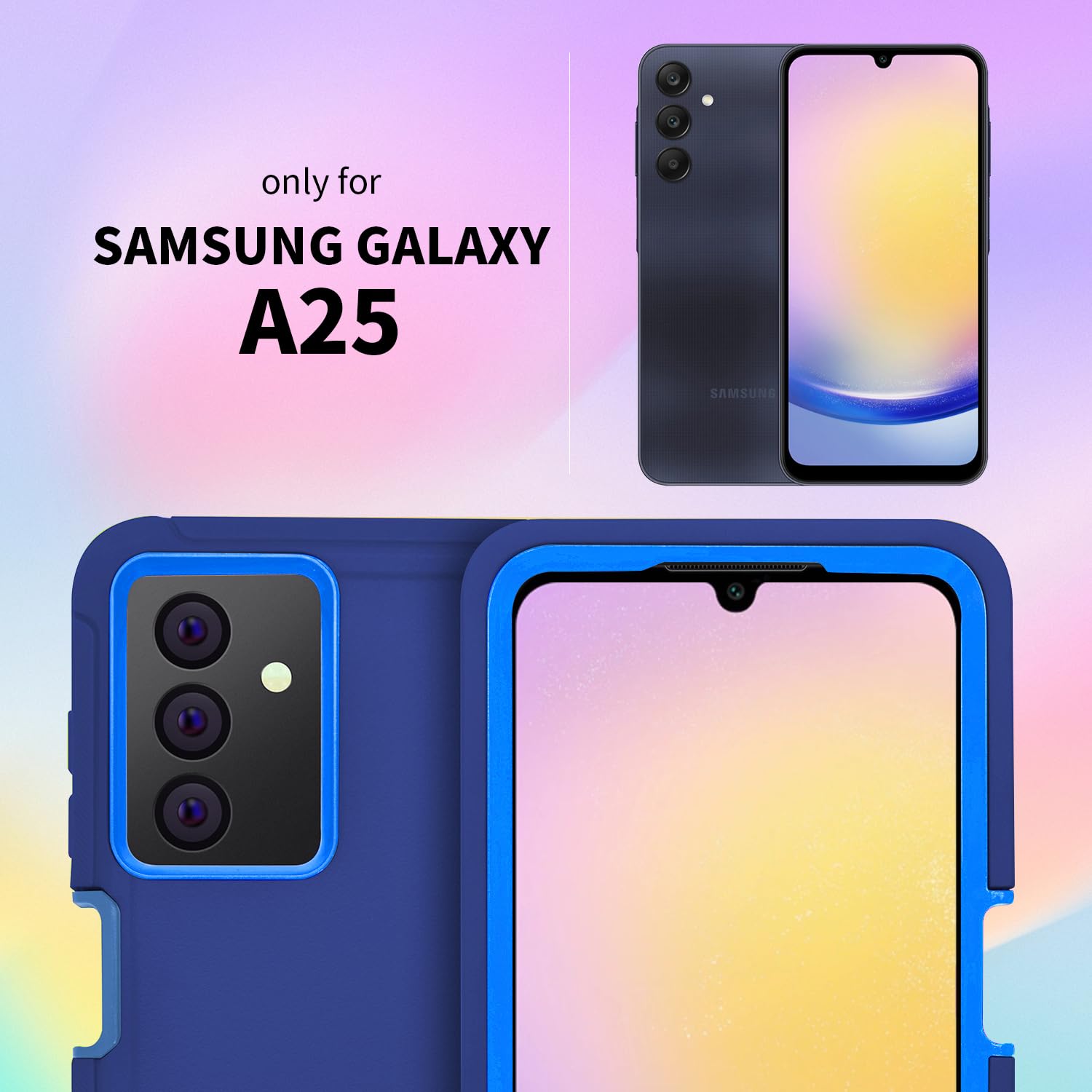 【新品同様】Samsung Galaxy A25 5G ブラック　ケース付き SAMSUNG Galaxy A25 5G ケース 耐衝撃 SC-53F/SCG33 カバー 手帳