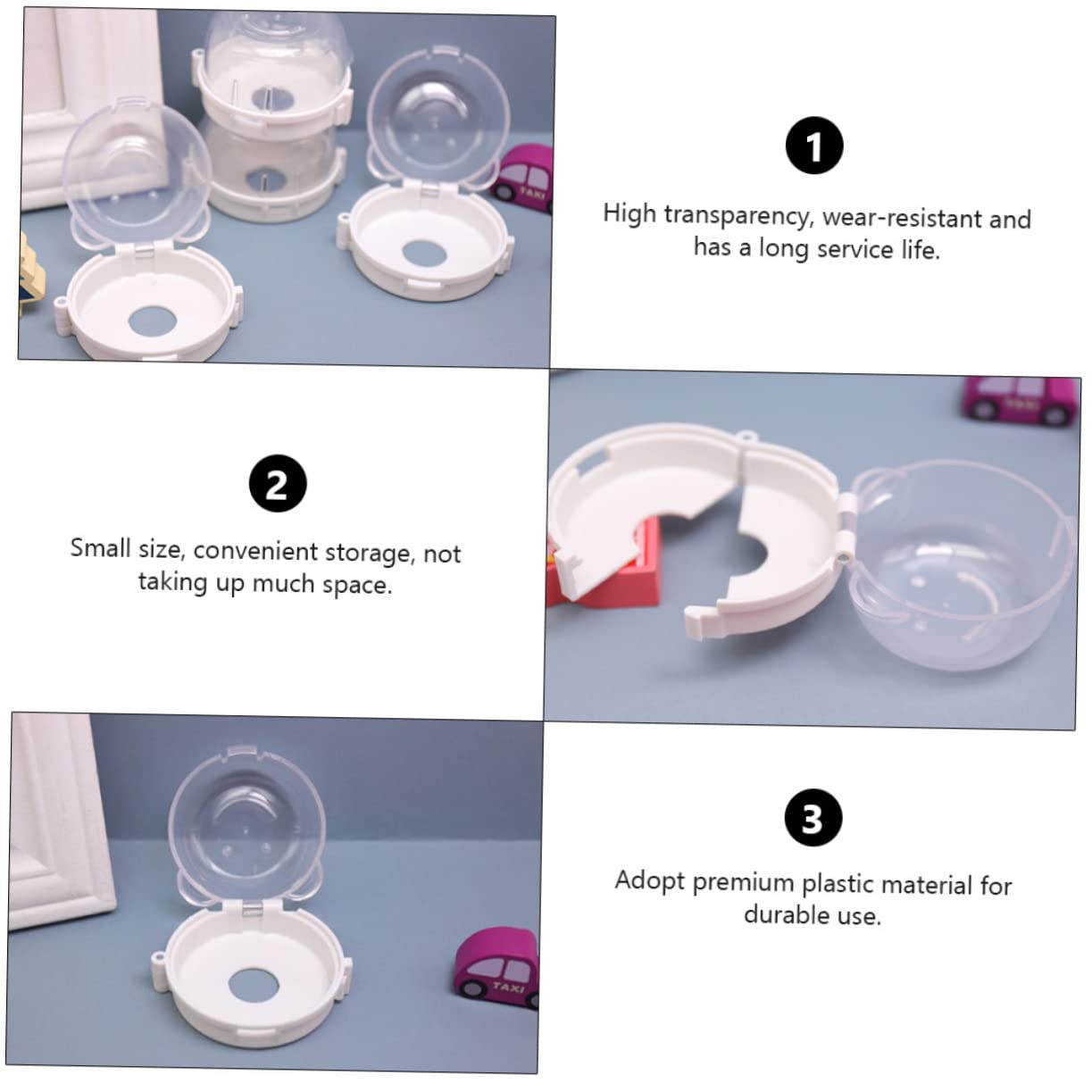 HAPINARY 2pcs Gas Switch Protective Cover Stove Knob Covers Kitchen Safety Guard Childproof Lock