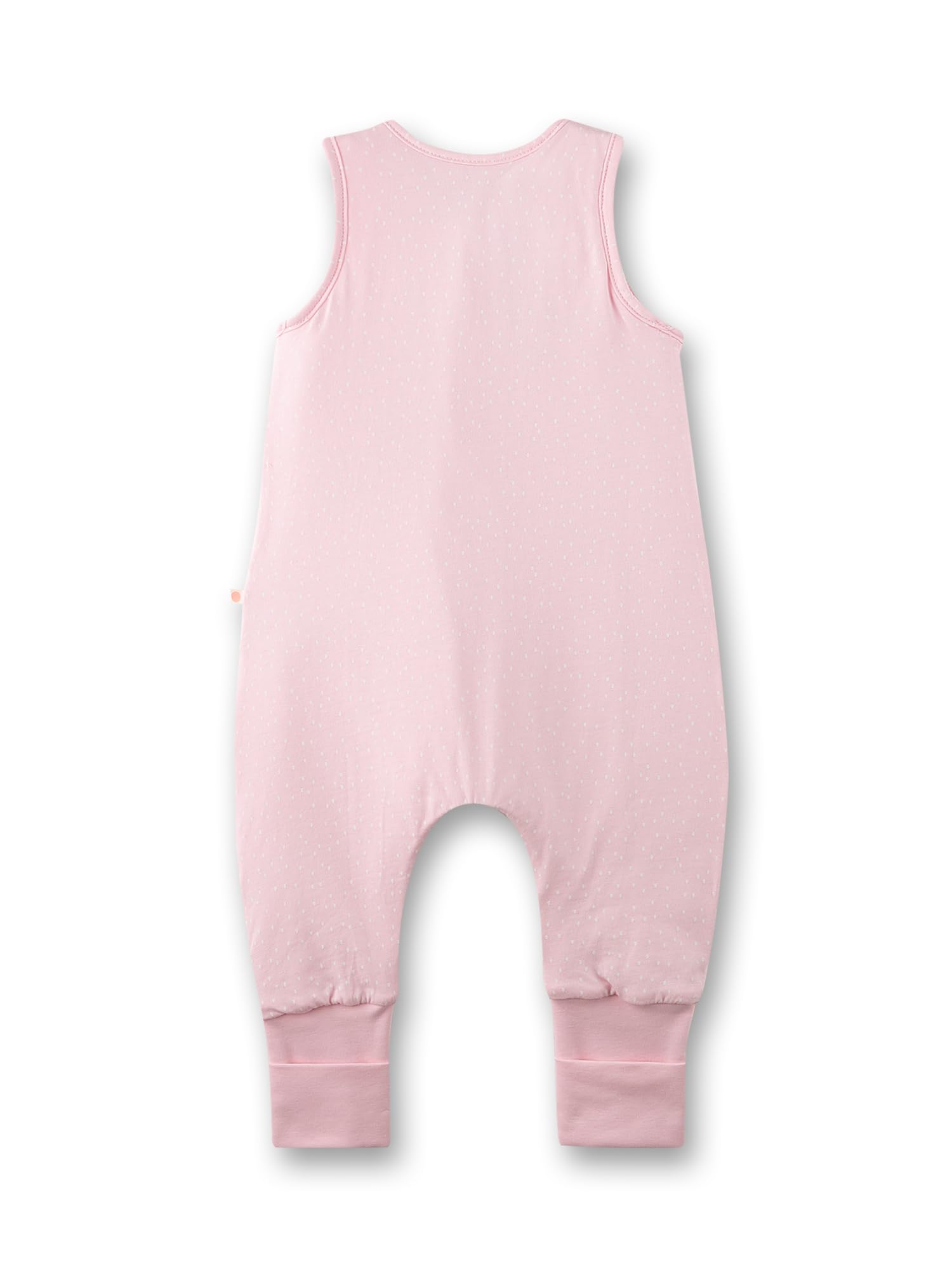 SANETTA Sacco nanna con piedi rosa | Pratico e comodo sacco a pelo unisex in cotone biologico, sacco nanna con cerniera e stampa arcobaleno | Baby Sleeping Bag