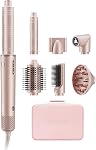 7MAGIC 7 in 1 Hair Styler & Hair Dryer Brush,110,000 RPM High-Speed Negative Ionic Hot Air Styler, 1400W Powerful Blow Dryer Brush & Multi-Style for Straight,Wavy, Curly, and Coily Hair, Pink