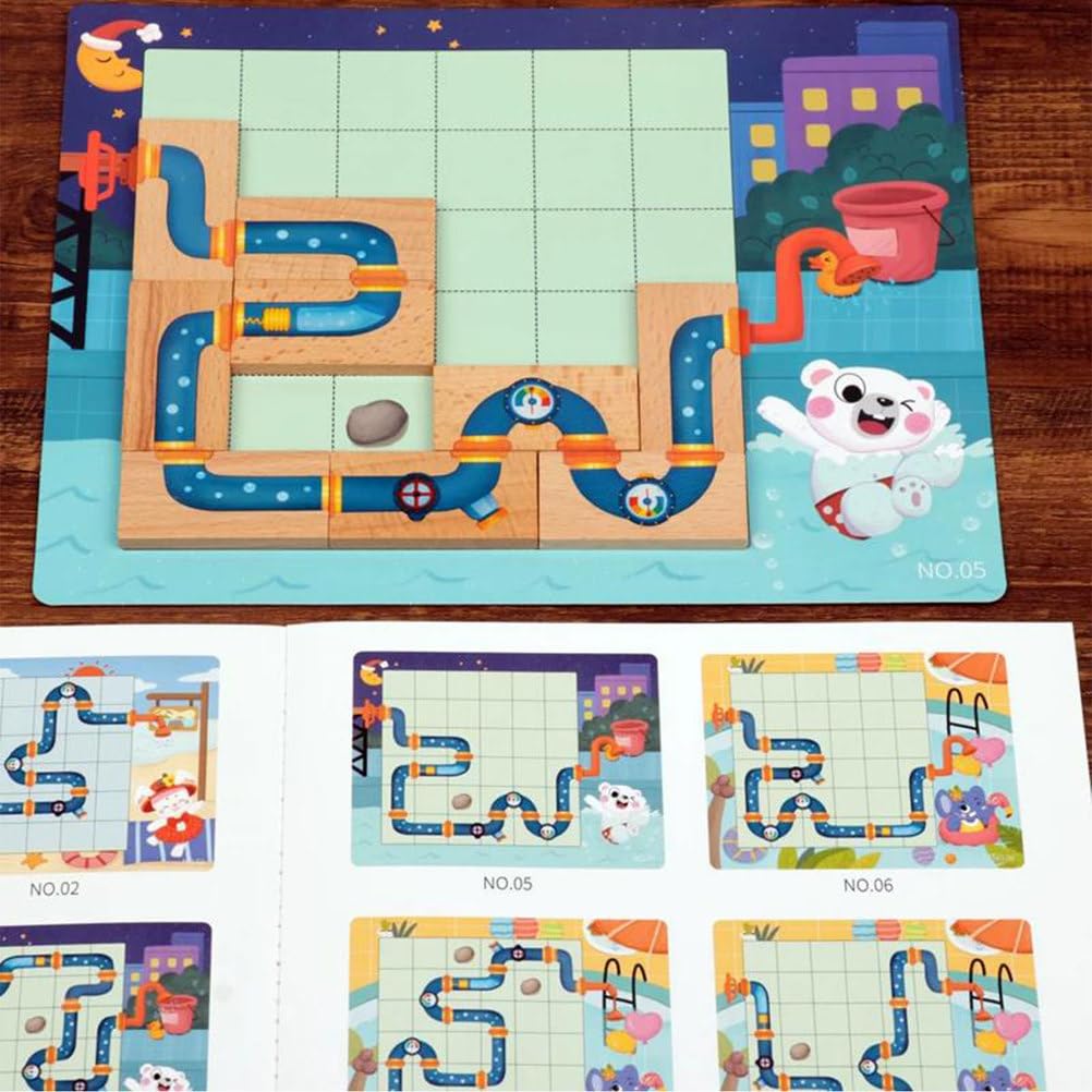 Jeu de Puzzle Labyrinthe en Bois Montessori
