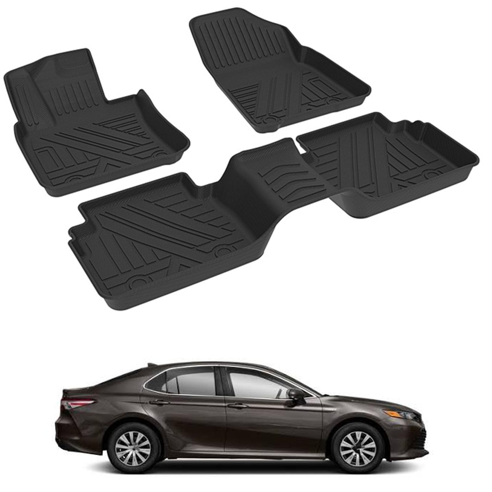 PAPEP Floor Mats for Toyota Camry 8th Pure Gasoline 2018-2023 RHD