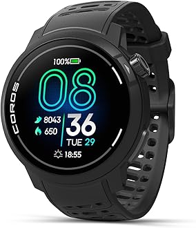 PACE Pro GPS Sport Watch, 1.3-inch AMOLED Touchscreen, Fastest in Class Processor, 20 Days Battery Life, Navigation with Global Offline Maps, Sleep Tracking, Running, Cycling, Swimming（Black）