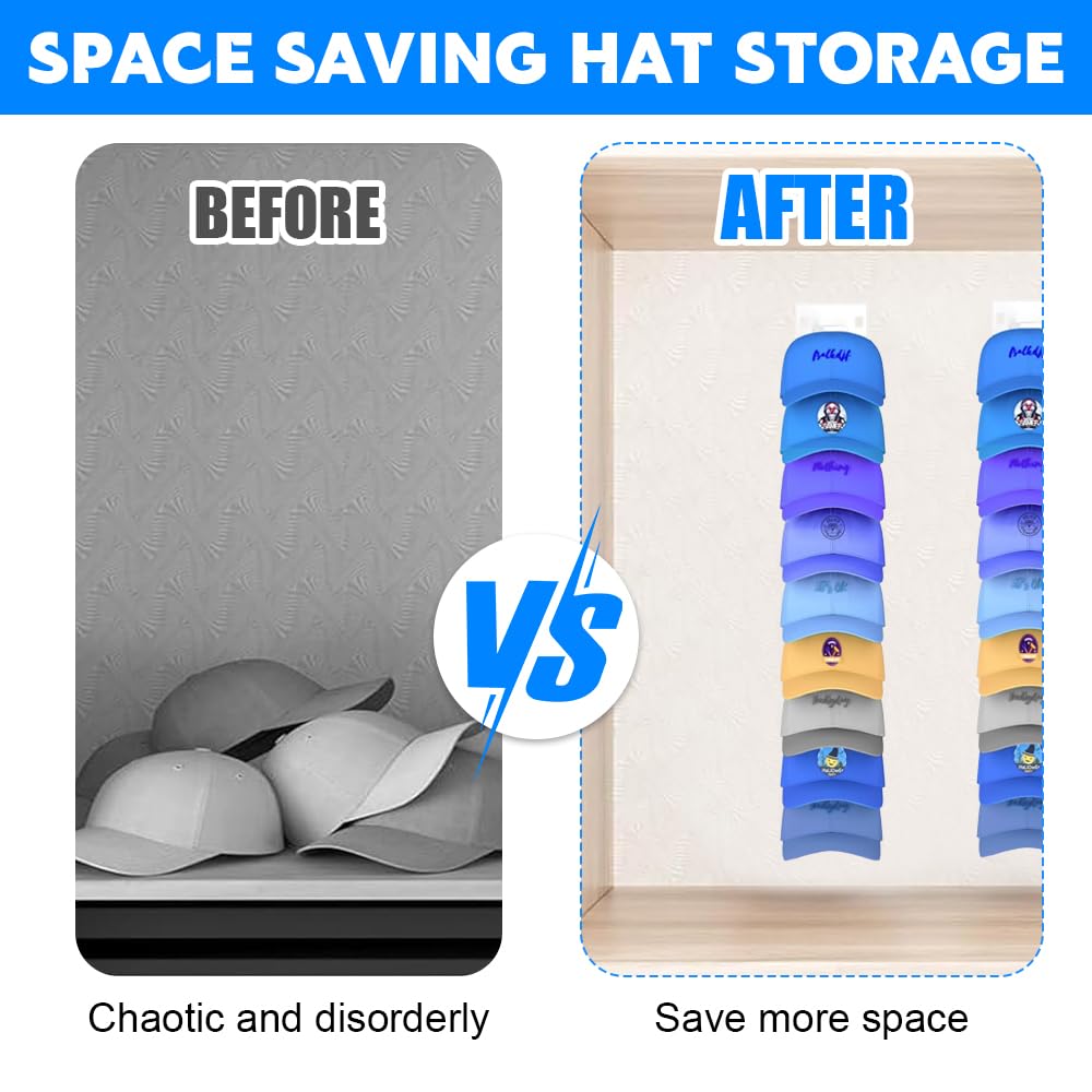 Chuanhylis Kappenhalter 2er Set - Selbstklebende Wandhalterung Für Bis Zu 18 Caps