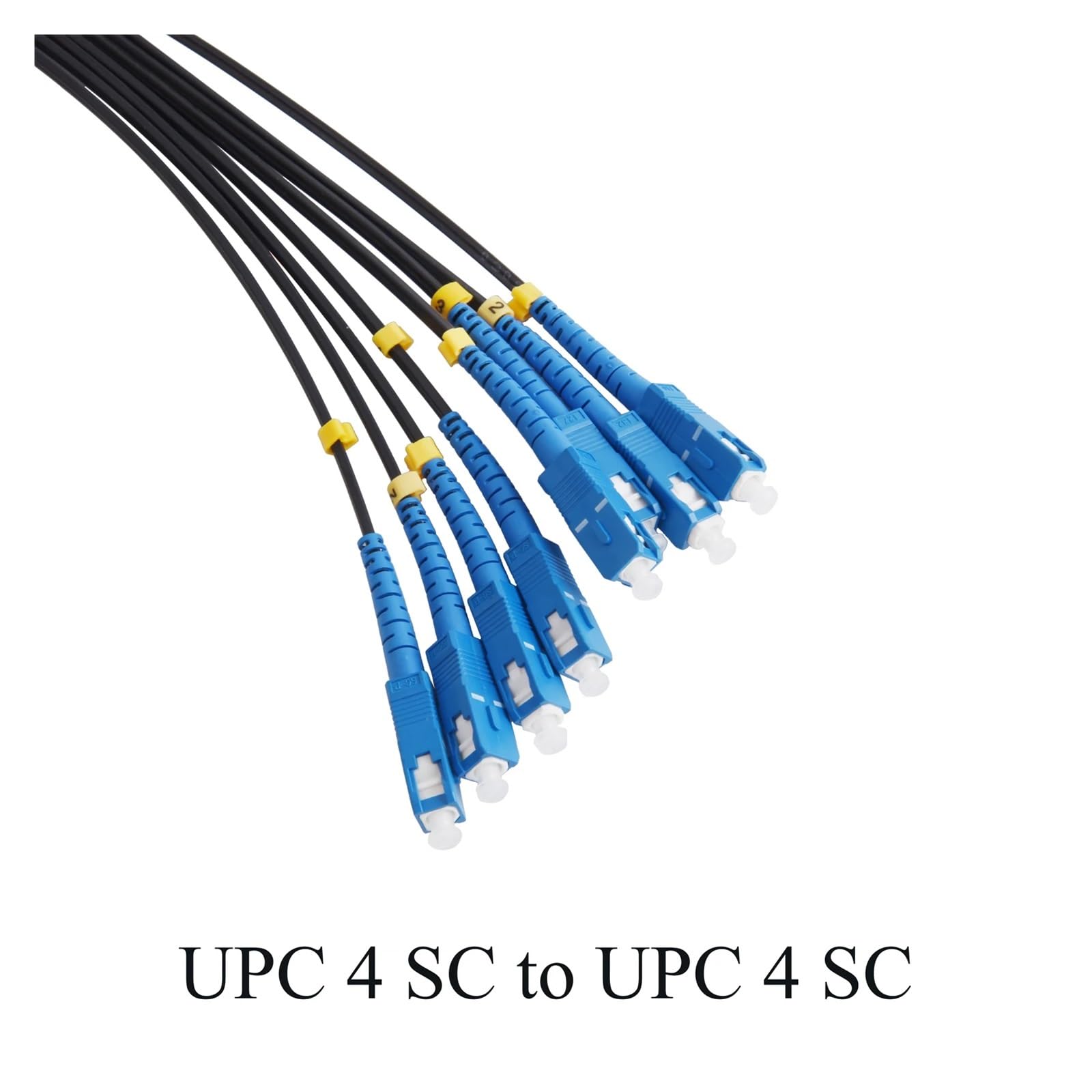 Cordon de raccordement à fibre optique UPC 4 SC à 4 SC SM 4 cœurs extérieur 3-50 M(50m)