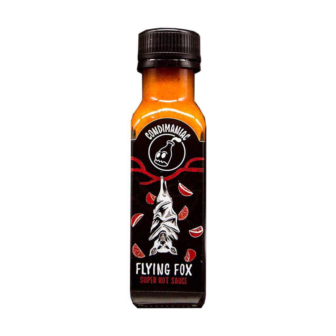 Flying Fox super hot sauce (Carolina Reaper, Habanero, Blood Orange & Garlic) 100ml