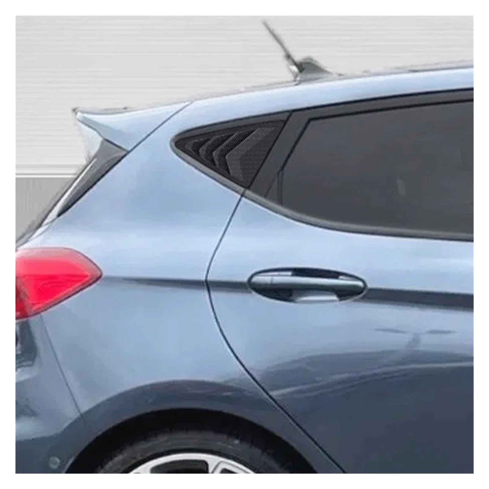 Spoiler Auto Per Ford Per Fiesta MK8 2018 2019 2020 2021+ Copertura Per Persiana Per Finestrino Posteriore, Bocchetta Laterale, Accessori Per Auto Spoiler Posteriore(Gloss Black)
