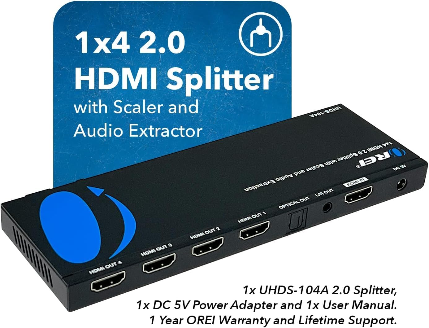 OREI UHDS-104A Rear Panel