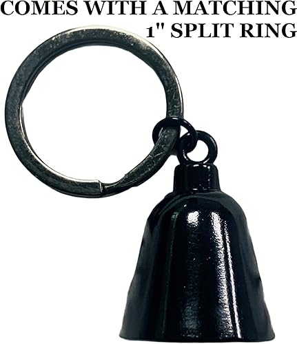 Miniatura 3 de "Nunca montes más rápido que tu ángel puede volar" Campana de motociclista "Evil Spirits". Nuestras campanas personalizadas son de ajuste universal.