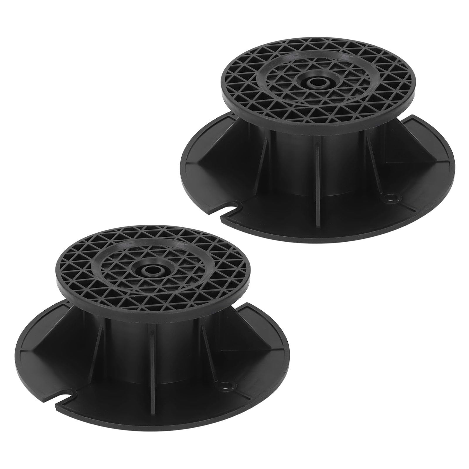 2 Pcs Adjustable Bed Frame Support Leg, 70-110mm 2.8-4.3in Height Adjust Frame Center Slats Heavy Support Leg for King Bed Sofa Table, Furniture Cabinet Replacement Parts