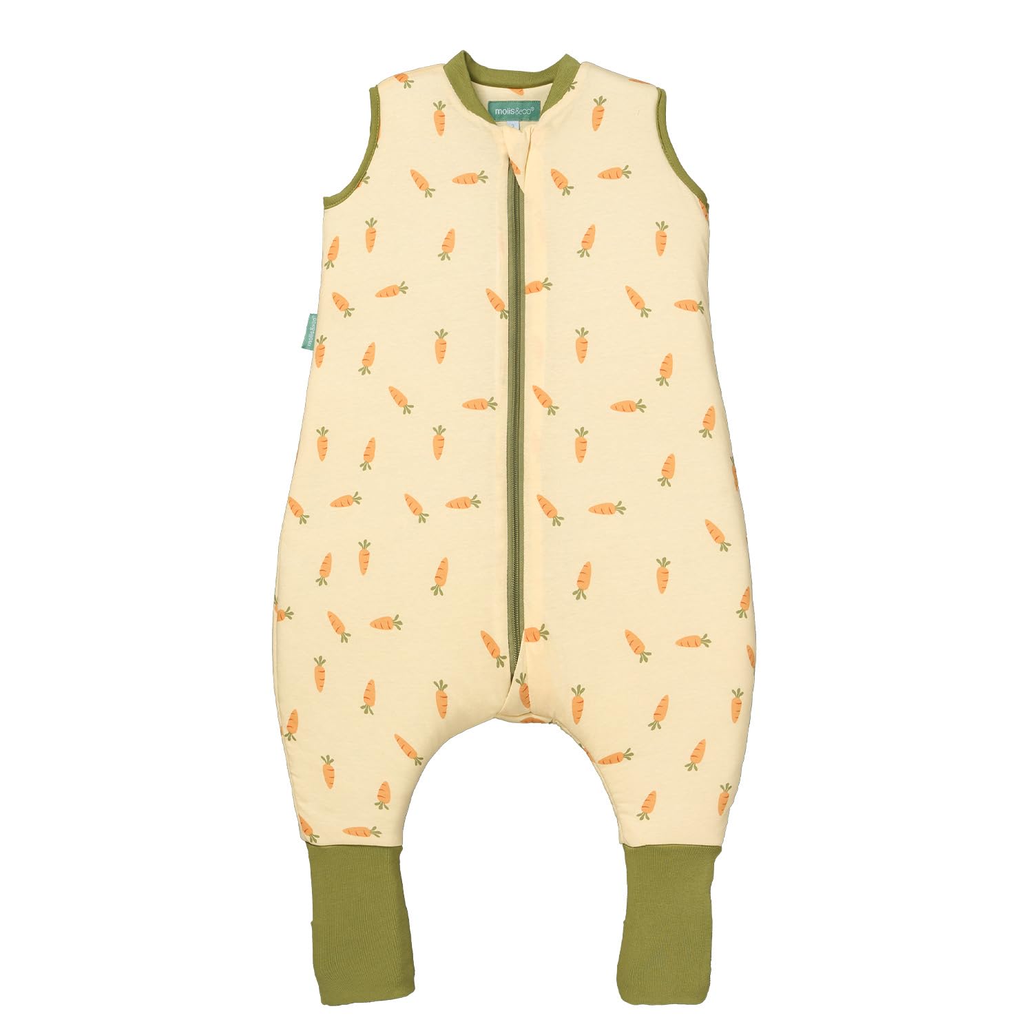 Molis & Co Carrots Molis&Co - Baby Sleeping Bag With Socks Tog 2.5 - Toddler Sleeping Bags With Legs 2.5 Tog - Soft And Cozy Baby Wearable Blanket For Infants&Toddlers - 100% Cotton (Oeko-Tex) (, 2 Years)