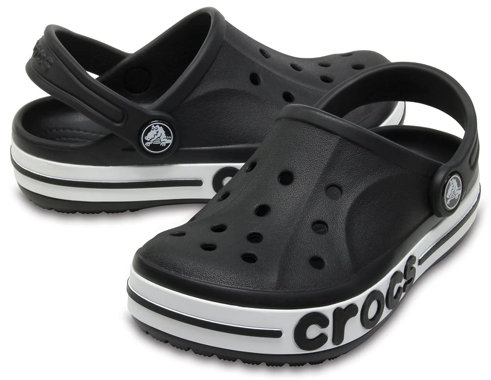 Crocs Unisex Babies Bayaband Clog K rekreacyjne klapki sportowe dla dzieci, Czarny - 25/26 EU
