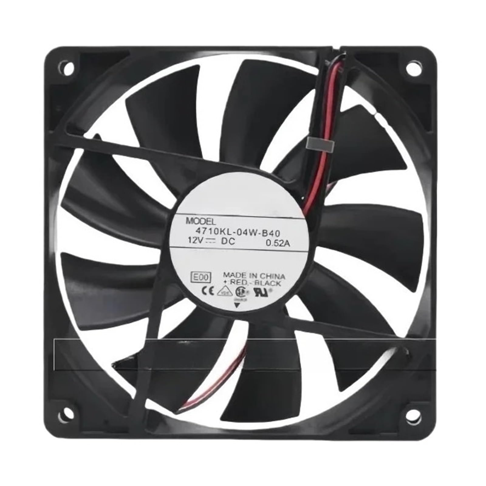WESAWQGH 4710KL-04W-B40 4710KL-04W-B50 4710KL-04W-B20 12VDC 119x119x25mm 2 Lead Wires Cooling Fan(4710KL-04W-B50)