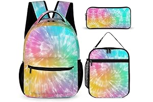 Multipurpose Colorful Kids Tie Dye Backpack Set