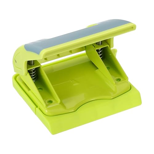 Miniatura 3 de PATIKIL Perforadora de papel de 2 agujeros de 14 pulgadas, perforadora de agujero de metal, capacidad de perforación, perforadora ajustable para