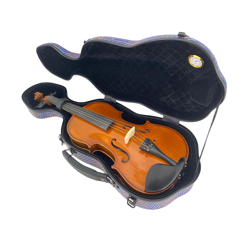 Custodia per violino 4/4 in fibra di carbonio da viaggio aerea leggera guscio rigido con archetto Protezione durevole per la conservazione