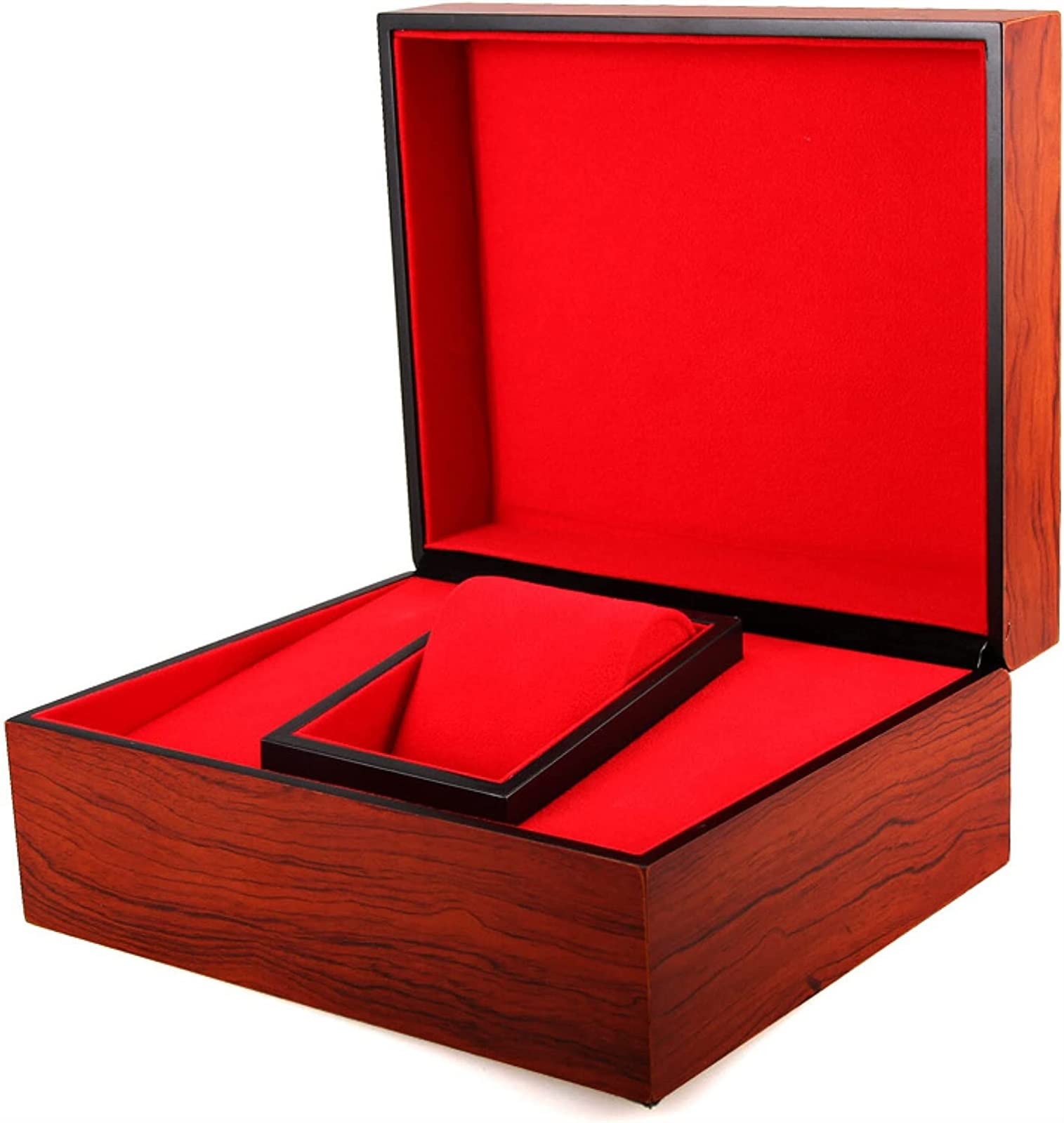 ANVLOJRIH Watch storage box,Packaging Box watch storage box,watch pouch,organiser,Watch Box Single Watch Wooden Box Wooden Jewelry Packaging Box Storage Box Jewelry Cufflink Packaging Box