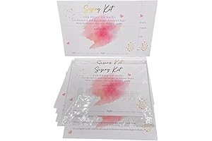 5x7 Press On Nails Sizing Kit Card - Large Pink Gold Foil...