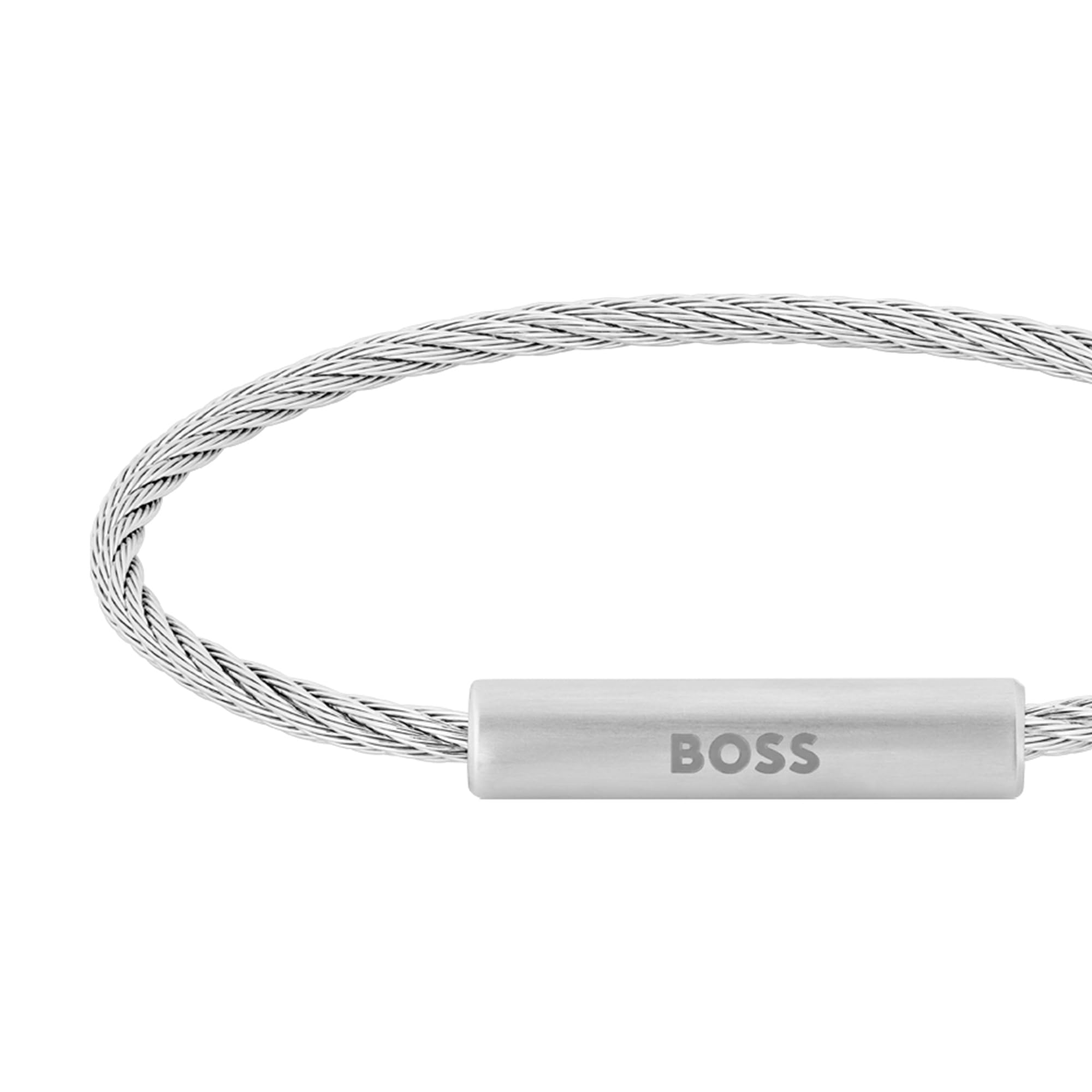 BOSS Jewelry Drahtarmband für Herren Kollektion ALEK aus Edelstahl