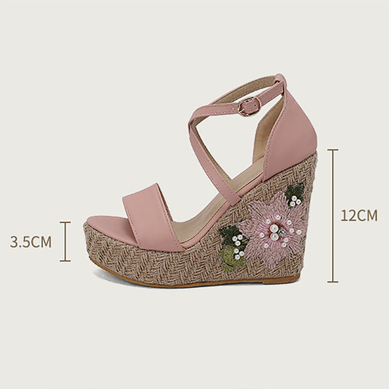 Generico Sandales Femme éTé Confortable Confortables LéGèRes AntidéRapantes Semelle Souple Respirantes Chaussures Femme éTé Mode Mules Support Pieds Larges Ville Usage Quotidien