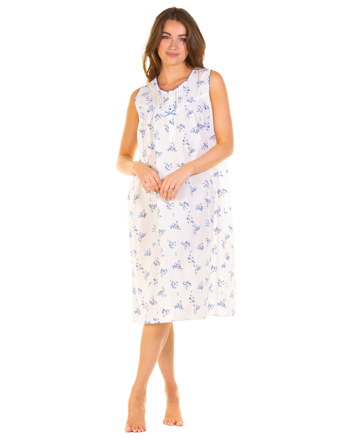 Undercover Women's Blue 'Meadow' Sleeveless Nightie 24363 M-L
