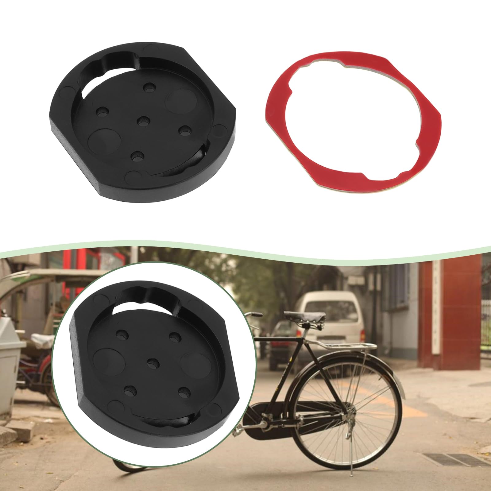 Create idea 1 adattatore per supporto per computer da bici compatibile con computer Garmin Edge Series compatibile con Garmin Broken Mount Tabs 3,3 x 2,8 cm