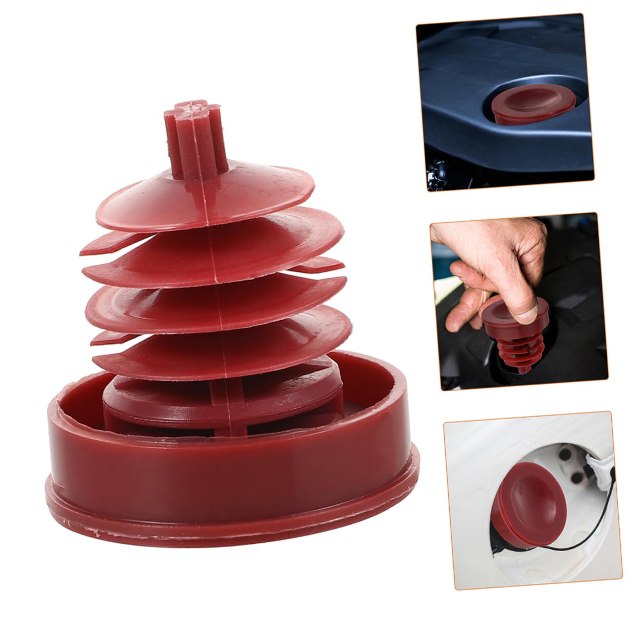 NewYall Pack Of 2 Hydraulic Power Steering Pump Reservoir Cap Plug