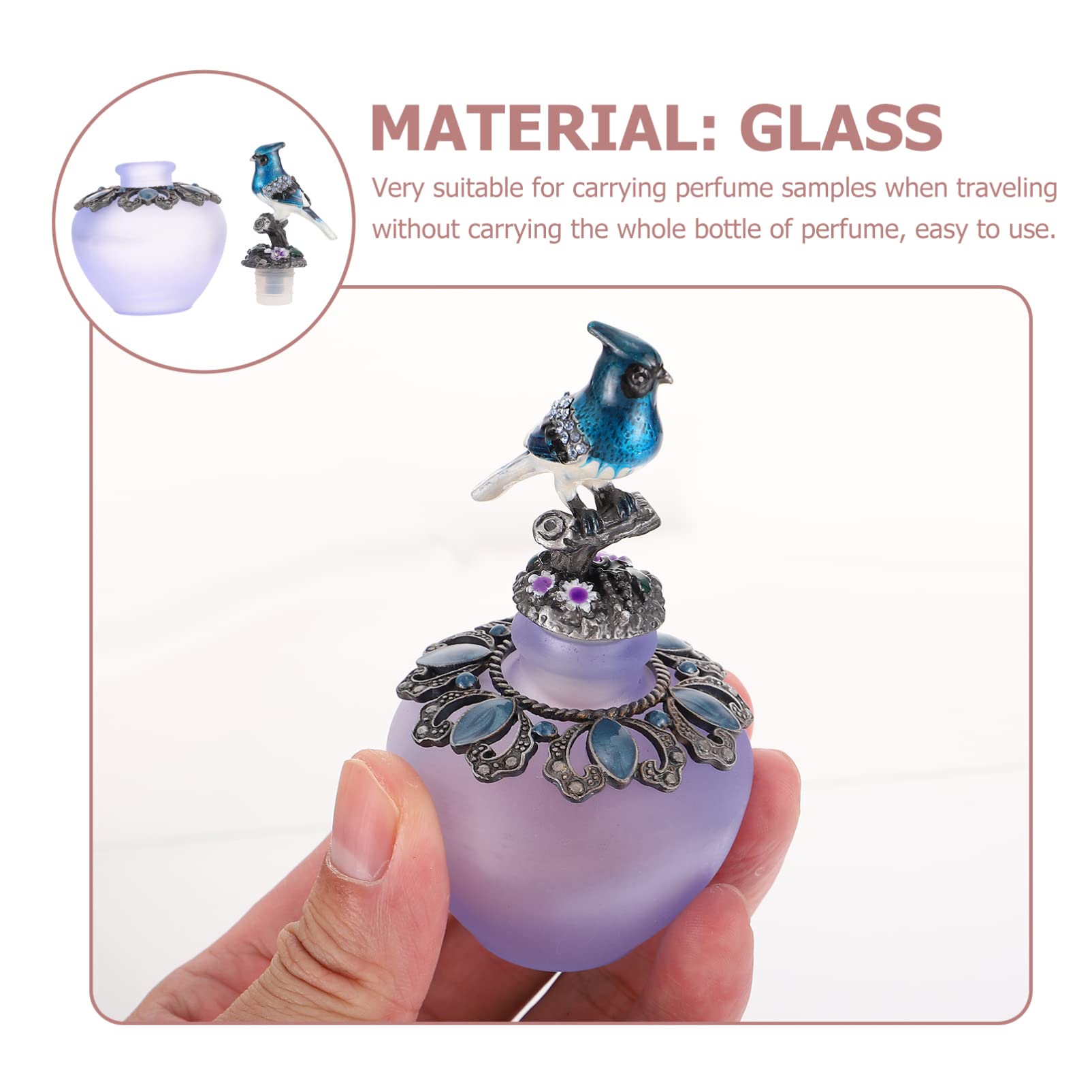 Minkissy Vintage Parfümflasche – Nachfüllbare Glasflasche In Roségold, 8,4x3,9x3,2 Cm