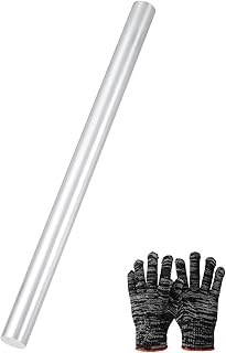 QUARKZMAN 6061 Aluminium Rundstab 25/32 Zoll (20mm) Durchmesser 12 Zoll (305mm) Länge Massiver Drehmaschinen Rundstab Metallstange Für Industrie DIY Handwerk Modellbau Silberfarben