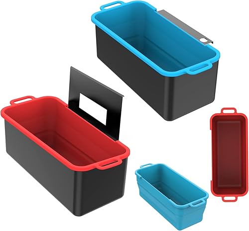 2 bandejas de goteo de silicona para parrillas Blackstone plegables y reutilizables para 36 pulgadas, 30 pulgadas, 28 pulgadas, 22 pulgadas, 17