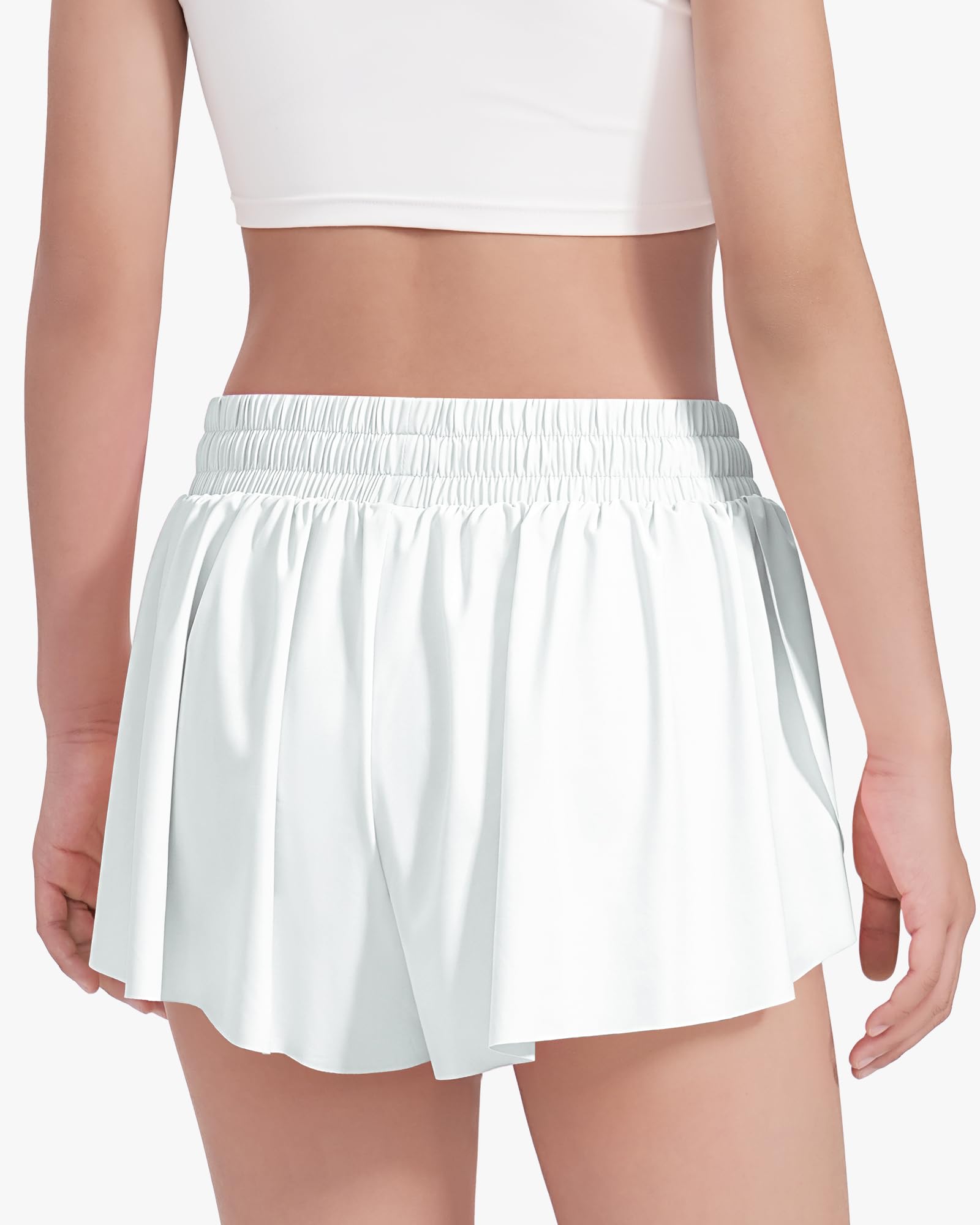 HASMES Pantalones cortos de mariposa para niñas, pantalones cortos