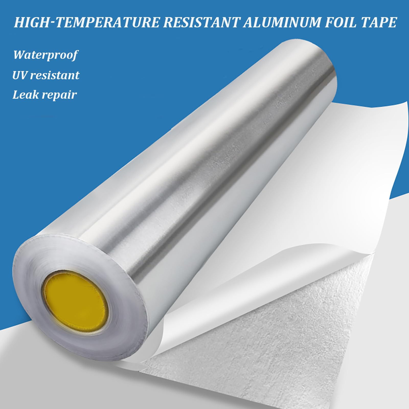 Taśma z folii aluminiowej o grubości 0,06–0,15 mm, szerokości 100 cm x długości 20 m