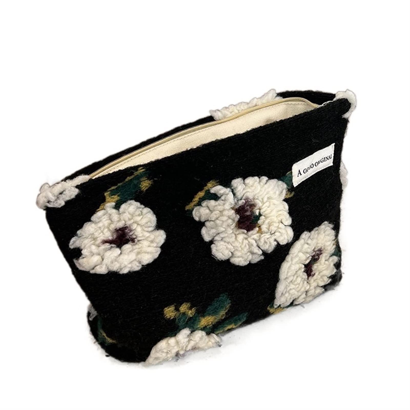 JINGYAN Borse da toilette Women Makeup Organizer Bags Flower Cosmetic Storage Bag Travel Portable Toiletry Beauty Case