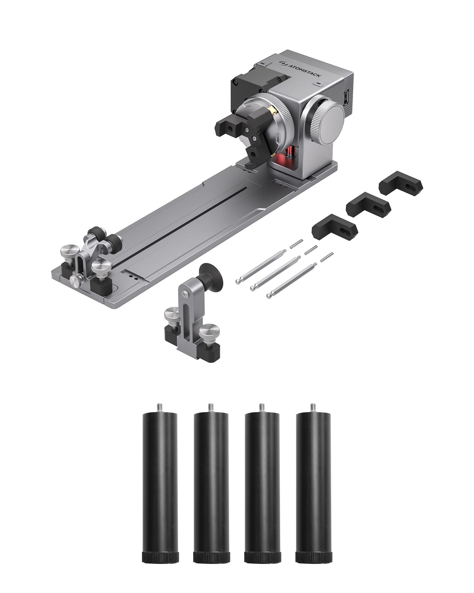 Amazon | ATOMSTACK P1 レーザー彫刻機 R8 チャック式回転 専用キット