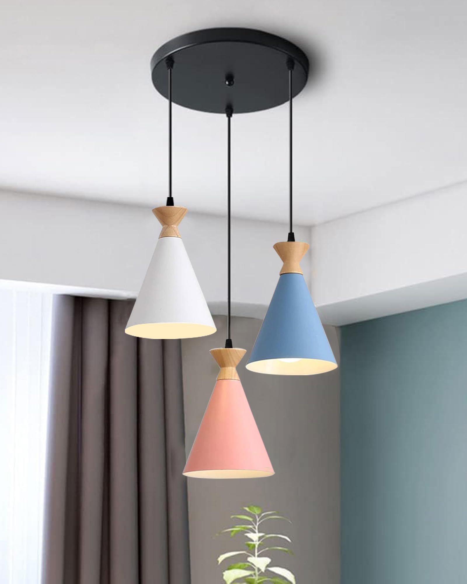 Homesake Raffia Pendant Light - Boho Ceiling Lamp -8