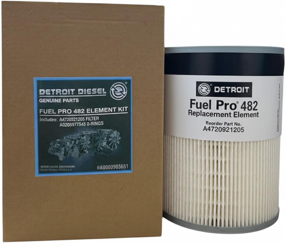 2 Pack fuel filter Detroit A0000903651 Fuel PRO 482; PF9804; P551011; L9915F; 33655; A4720921205; A0000903651; FS19915