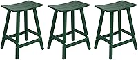 Vista 80 de WestinTrends Malibu - Juego de 2 taburetes de 24 alturas para exteriores/patio, madera envejecida
