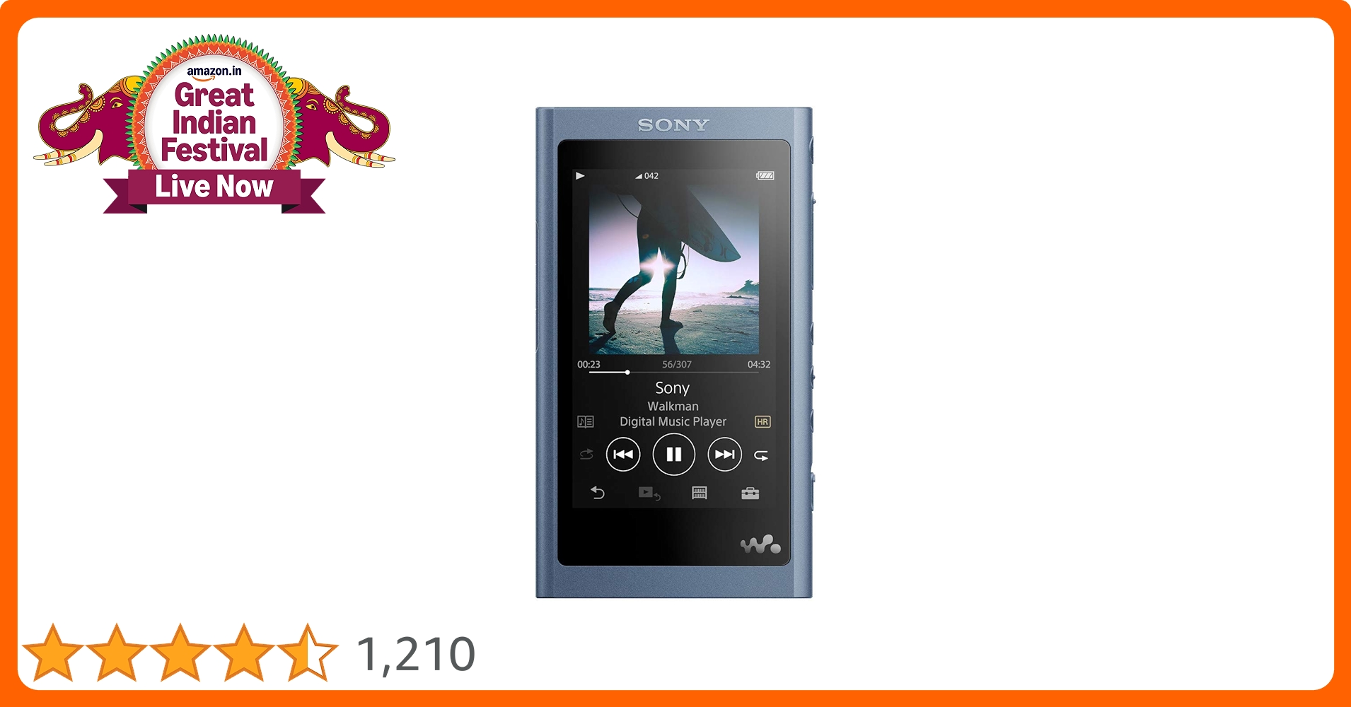 SONY WALKMAN NW-A55 16GB ムーンリットブルー Amazon.co.jp: ソニー ウォークマン Aシリーズ 16GB NW-A55
