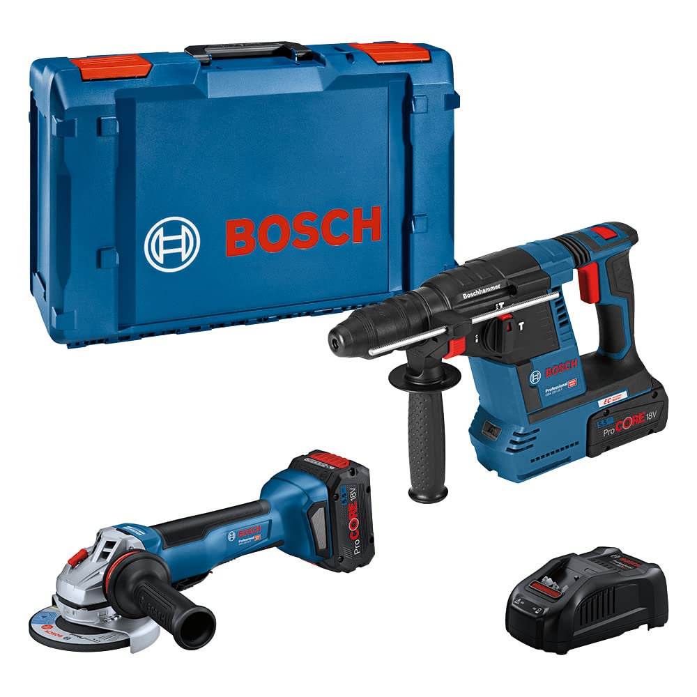 Bosch Professional GWS 18V-10 P GBH 18V-26 Combo Kit L-BOXX 2x ProCORE18V 5.5Ah
