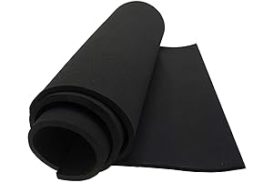 1/2 Inch Foam Padding: Dualplex Neoprene Sponge Rubber Sheet Roll