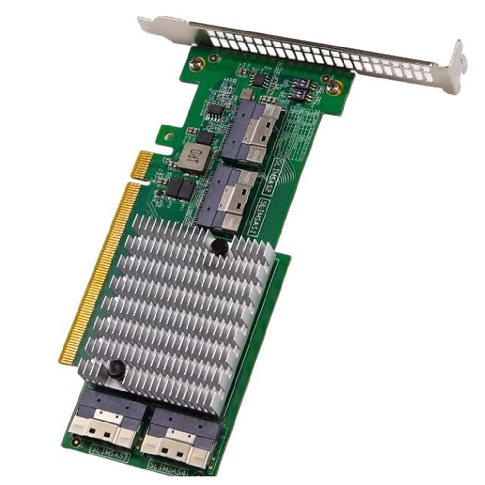 M. 2 NVME SSD U. 2 Karta Rozszerzająca PCIE 3.0 X16 PLX8749 Zintegrowana Karta Graficzna Zintegrowana Karta Graficzna
