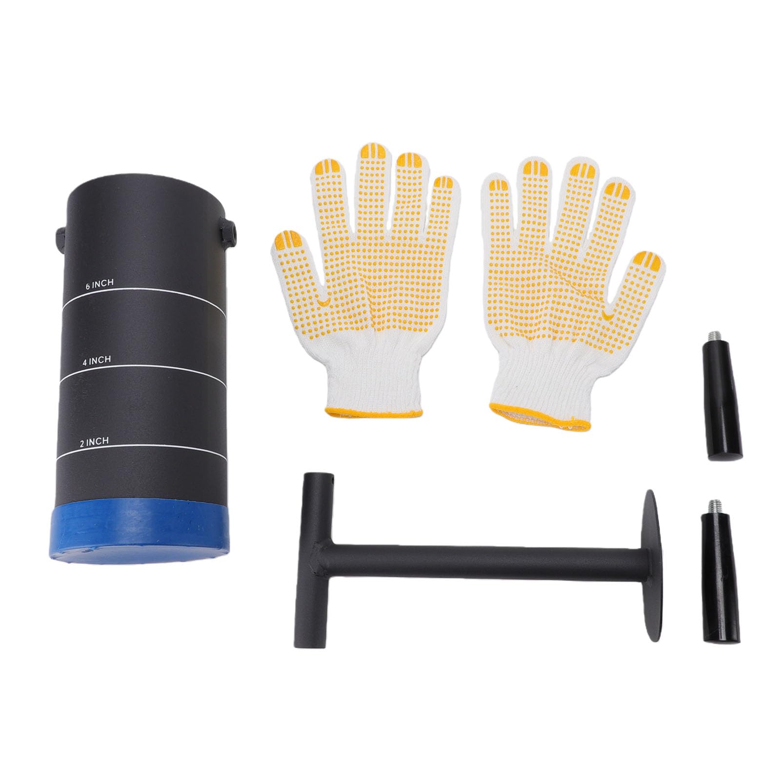 Cortador Hoyos Portátil con Mango Desmontable Guantes