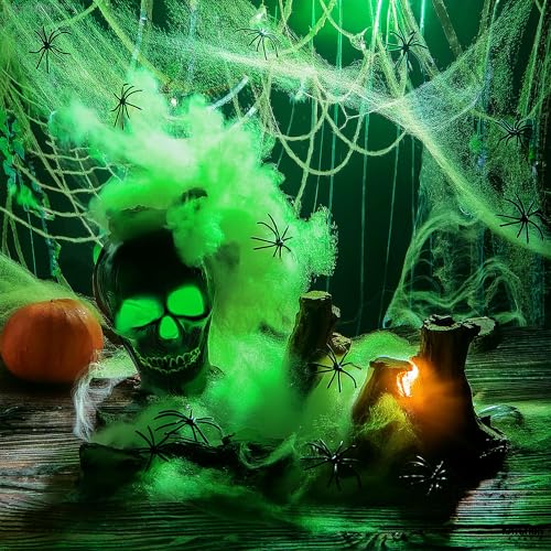 Toile d'araignée phosphorescente KatchOn pour décoration d'Halloween extensible
