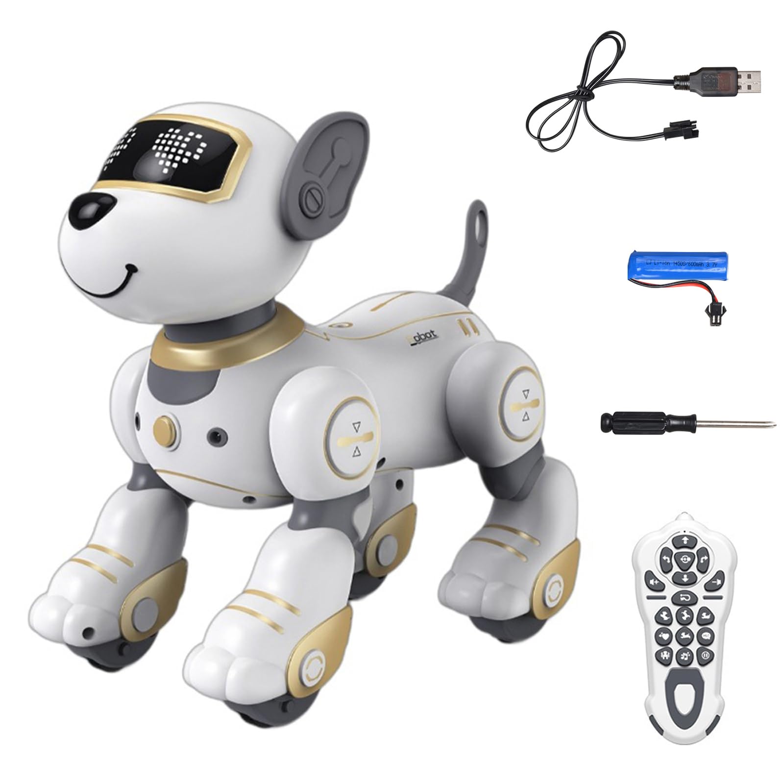 Robot Control Remoto, Juguete Interactivo Programable (Gold)