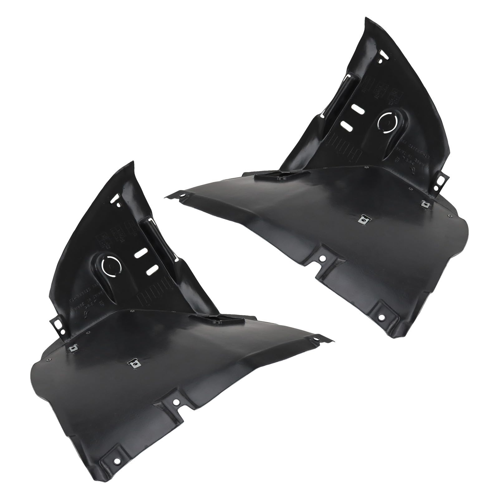 TRQ Front Inner Fender Liner Set Compatible with 1999 BMW 323i BM1250108 BM1251108
