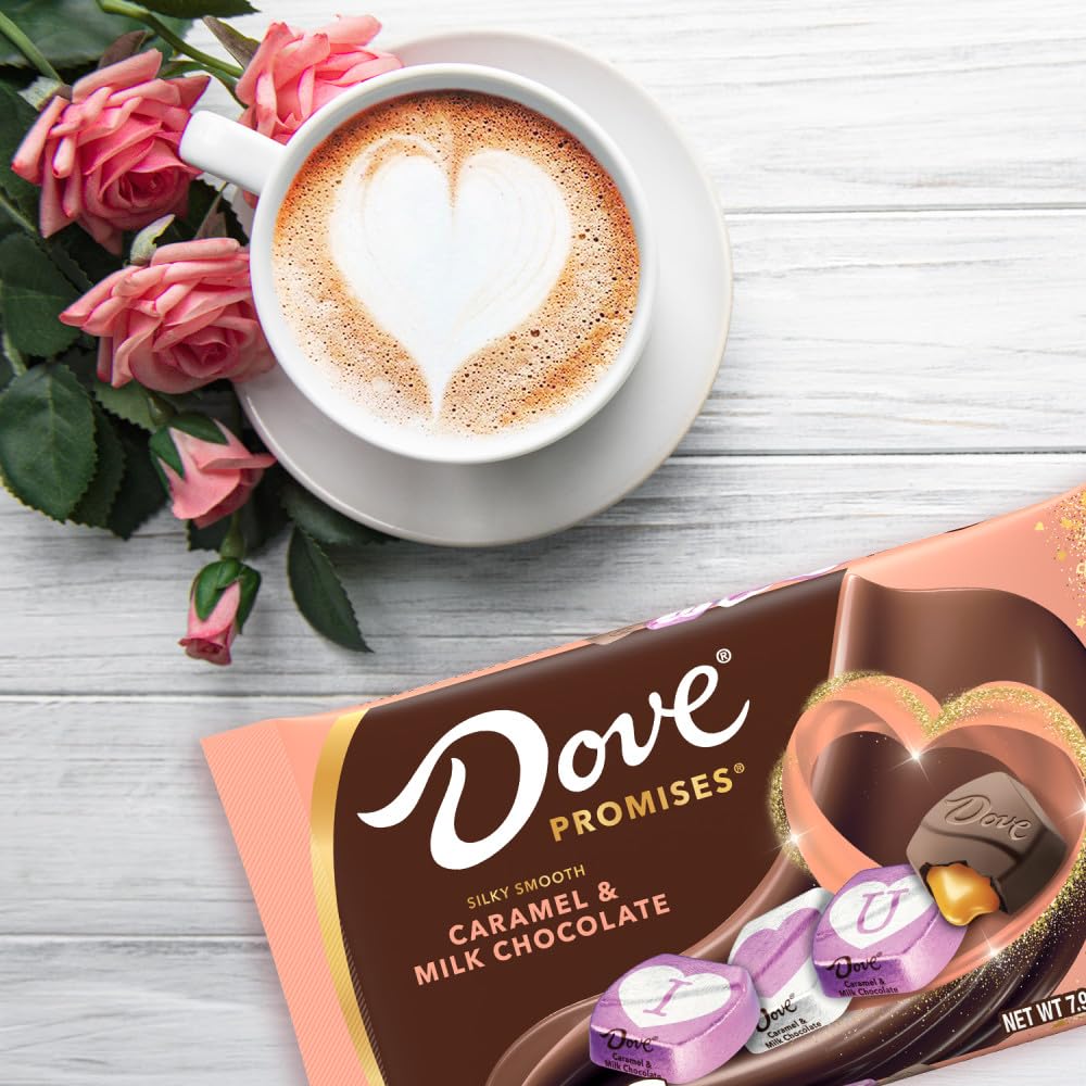 DOVE PROMISES Valentine's Love Notes Caramel Milk Chocolate Candy