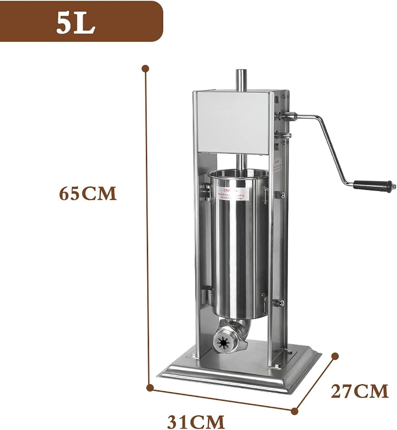 Churros Machine Commercial Stainless Steel Manual for Restaurants and Bakeries with 4 Nozzles - Vertical, 26x12x2.2 Inches, Ideal for Spanish Churros and Filled with Donuts ~/