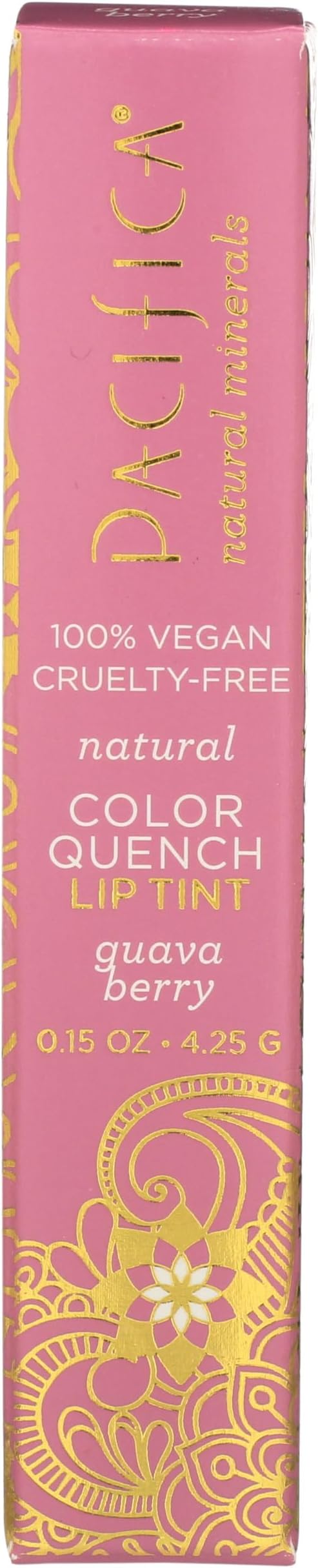 Tinted Lip Balm – Color Quench Hydrating Flavored Pink Lip Balm - Guava Berry Flavor - Clear -w/Coconut Oil & Cocoa Butter Natural Clean Beauty Vegan & Cruelty-Free Dermatologist Tested