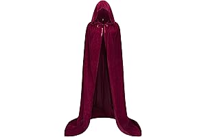 Velvet Cape with Hood:Embrace the Enigmatic Grace of the Night