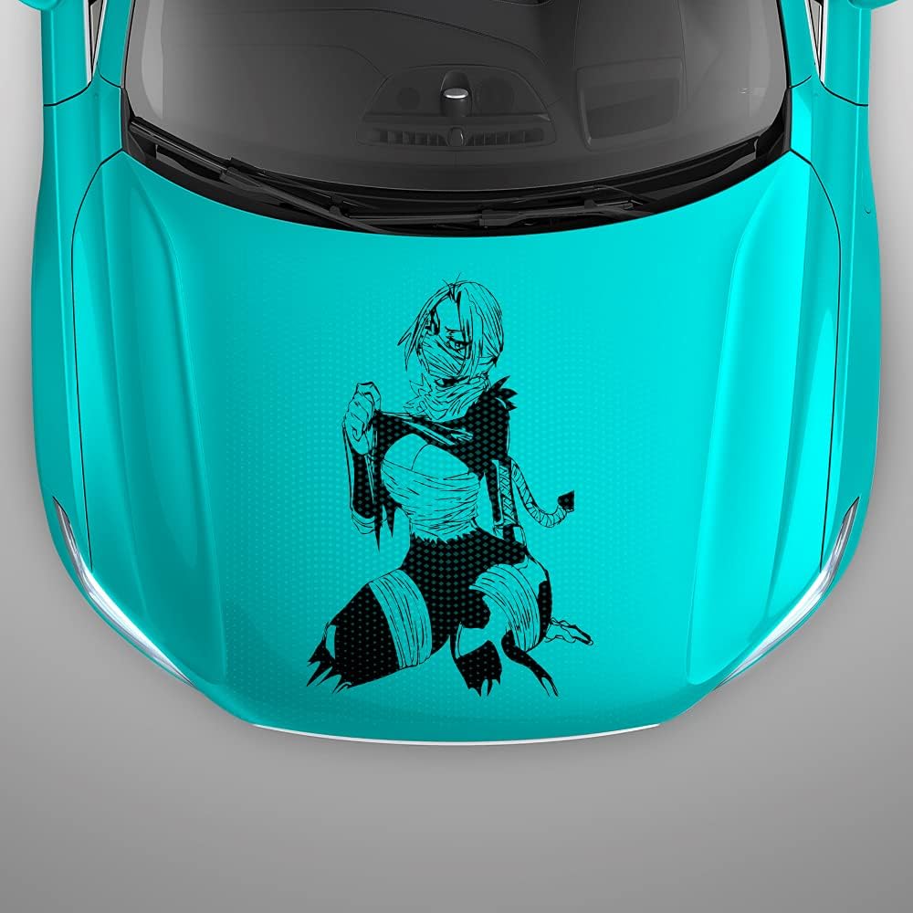 Vinyl Decal Mural Sticker Anime Sexy Bikini Girl Manga Hood FRST (S2202 FRST)